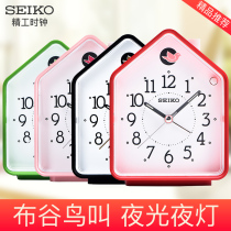 SEIKO Japanese Seiko Cartoon Silent Sleeping Bedroom Night Lights for Students Called Alarm Clock by Blukbird