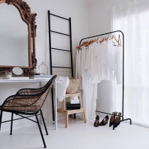 Nordic punch-free towel rack toilet ladder rack bathroom floor-standing towel rack hanging clothes storage rack