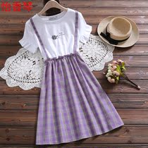 13-14-15 13-14-15-year-old 12 eldest child dress child 2020 new junior high school student Korean version short sleeve one-piece dress Summer little fresh