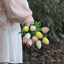 Net red photo simulation flower outdoor picnic spring outing barbecue decorative bouquet Living room placement of household 10 sets