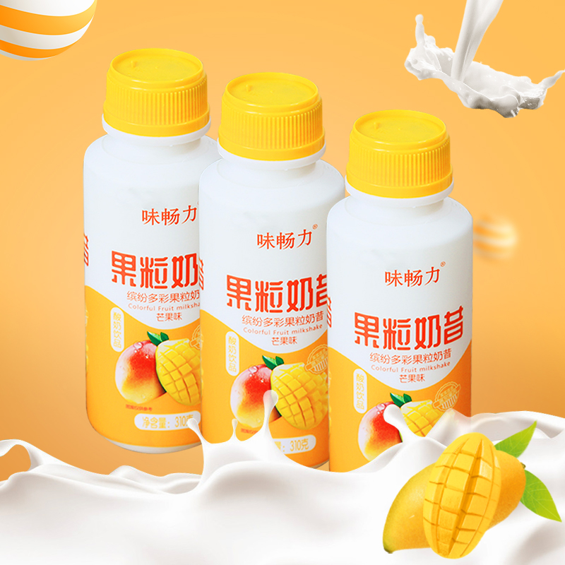 味畅力 果粒奶昔营养果汁 310ml*12瓶