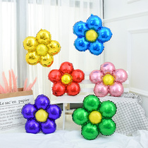 Welcome Home Ceremony Background Wall Decoration Scene Placement Birthday Lü Film Red Flowers Golden Flowers Balloons