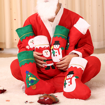 Christmas socks gift bag Santa elk stickers creative Christmas decorations Christmas sock gifts sock pendant