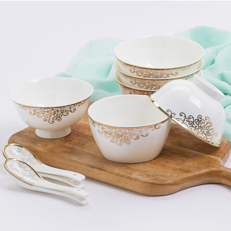 Jingdezhen ceramic side jobs household creative European - style 10 ipads porcelain tableware products to individual dishes set combination