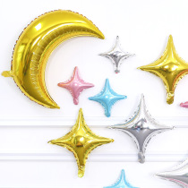 Aluminum Film Balloon 10 Inch 18 18 Inch 24 Inch 28 Inch 28 Inch Star Moon Baby Birthday Decoration Arrangement Matching Package