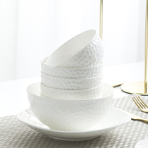 Zero seven nine Nordic scenery Jingdezhen bone porcelain tableware DIY free combination household dishes chopsticks spoon pure white tableware