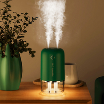 (Store Length Recommendation) Small Night Light Humidifier Small Rechargeable Office Desktop 2021 New Cute Girls Fragrant Lavender Student Dormitory Home Bedroom Mute Poop Birthday Gift