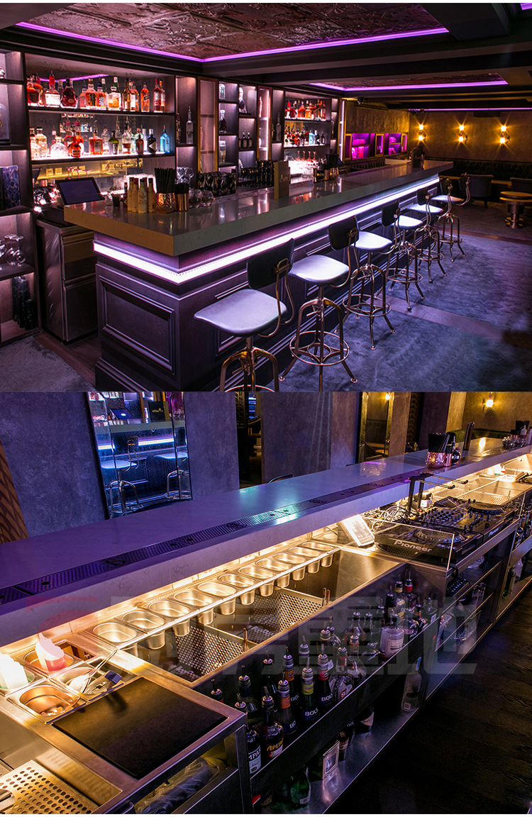 304不锈钢调酒台调酒柜操作台吧台调鸡尾酒操作台工作台定制