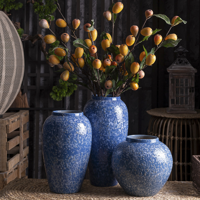 Vase furnishing articles flower arranging light sitting room key-2 luxury decoration of Chinese style household act the role ofing is tasted ceramics American Nordic creative contracted web celebrity