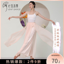 Ye Ruiqing Dancing Classical Dance Girl Pants Spring and Summer New Adult Practice Pants Relax Fork Broad Leg Performance Pants