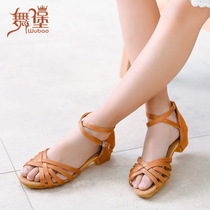 Dance Shoes Soft-bottom Exercises Shoes Girl Dancing Shoes Girls Ballroom Dancing Professional National Standard Children Latin Dance Shoes