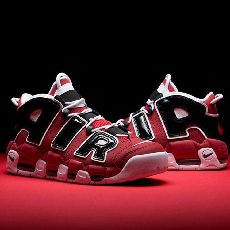 nike air more uptempo 大air 皮蓬 黑红 公牛