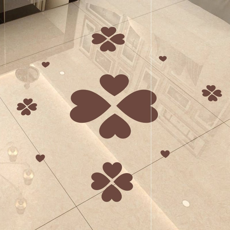 Ground glass block defect label stickers floor waterproof adhesive surface of ceramic tile love stickers wardrobe decorative wall stickers