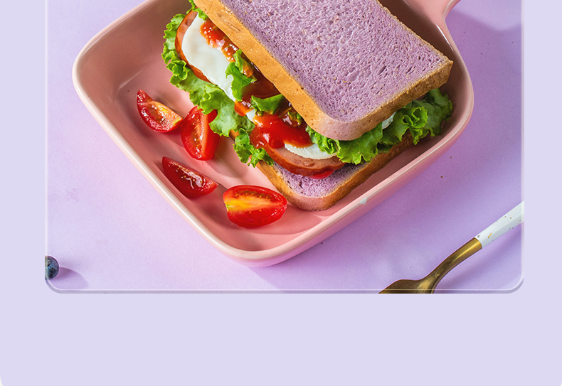 紫薯全麦面包健身饱腹代餐切片吐司