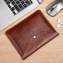 Genuine Leather Notebook Power Storage Bag Computer Accessories Bag Gig Color Heel Hitch Layer Bull Leather Charger Bag