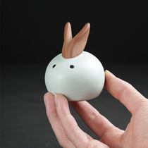 Handmade Ruyao tea pet boutique can raise twelve Zodiac sheep small ornaments Ceramic crafts tea play tea table ornaments