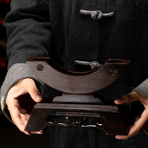 Tea Cake Rack Black Sandalwood Solid Wood Show Shelf Tea Set Accessories Tea Bay Puer 357 gr Tea Cake Bracket Tea Shelf