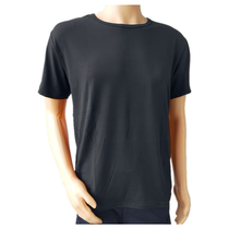 Black round neck men and women cotton T-shirt short sleeve physical clothing custom summer outdoor breathable sweat-absorbing security training uniforms