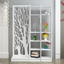 European-style screen partition porch cabinet fashion folding simple modern living room white partition cabinet folding screen double-sided foyer