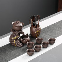 Hidden tea edge creative lazy man tea artifact funnel filter net purple sand tea leak device kung fu monk tea set accessories