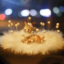 High-end car ornaments high-end atmospheric goddess Net red cute creative deer car interior car supplies