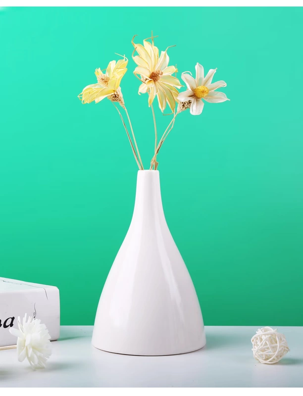 Đơn giản trong gió Bắc Âu bình trang trí hiên phòng khách nhỏ tươi khô cắm hoa gốm trang trí hiện đại - Vase / Bồn hoa & Kệ