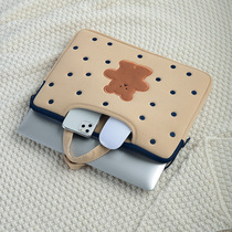 Portable laptop bag female suitable apple air13.3 Huawei matebook 14 inch pro15.6 liner