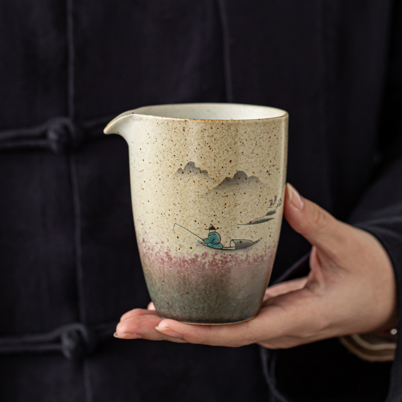 Japanese style restoring ancient ways cranes as up ceramic fair keller cup of tea and sea glass kung fu tea tea accessories points