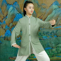 Qi Zunwu When the Spring and Autumn Tai Chi suits the men and womens new Chinese Wind Martial Arts Group Competition Performance Taijiquan Martial Arts