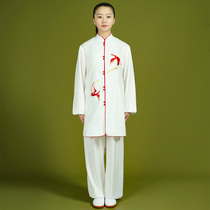 Customizable Tai Chi clothes womens clothing 2022 new flutter competition table performance Taijiquan Martial Arts practice Practice Costume embroidered with embroidery
