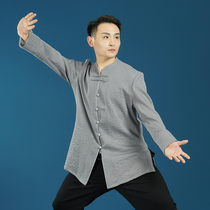 Spring Autumn Winter Tai Chi Clothes Men And Women Multicolor Cotton Numb National Wind Taijiquan Martial Arts Performance Exercise Group Competition Costumes