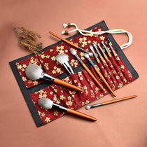 Aidoran 12 accidental makeup brush sets for beginners loose paint Cangzhou quick-drying super soft eye shadow brush set