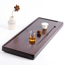 Whole ebony solid wood tea tray Household modern simple size tea sea Kung Fu tea tray Log tea table