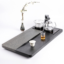 Wujin stone tea tray household stone with electromagnetic stove integrated kettle natural whole stone tea table simple tea sea