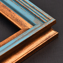 Retro oil picture frame frame digital oil painting mounting support custom size photo frame hanging wall painting European large frame