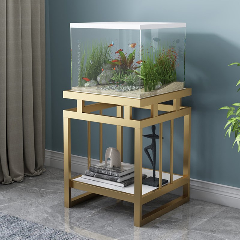 Tank base cabinet shelf Nordic customization, wrought iron home sitting room aquarium fish Tank porch table shelf