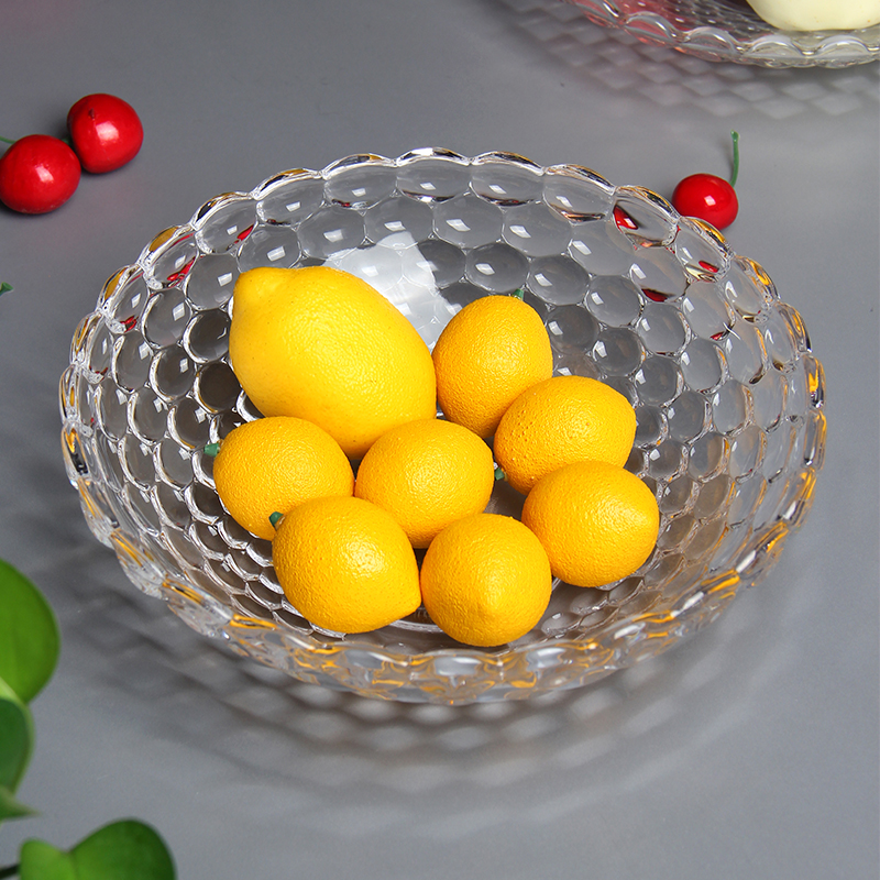 Fruit bowl boreal Europe style individuality creative home sitting room tea table dry Fruit tray candy dishes crystal glass Fruit bowl