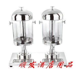 Single head ding double juice ultimately responds those buffet cold ultimately responds to the machine ltd. transparent duplex milk tea juice barrels