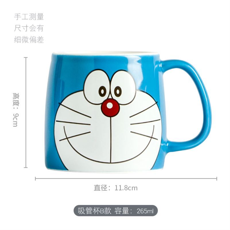 Choi pomelo ding duo the when the cat A dream cartoon ceramic cups with cover cup express keller of milk cup