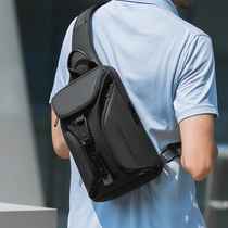 Breast Bag Man Slanted Shoulder Bag New Functional Trend Brand Multifunction Single Shoulder Large Capacity Business Leisure Fashion Small Backpack