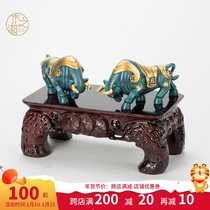 Rectangular solid wood stone head base custom Buddha statue ornaments flower potted high foot pad high Taishan stone bracket digging groove