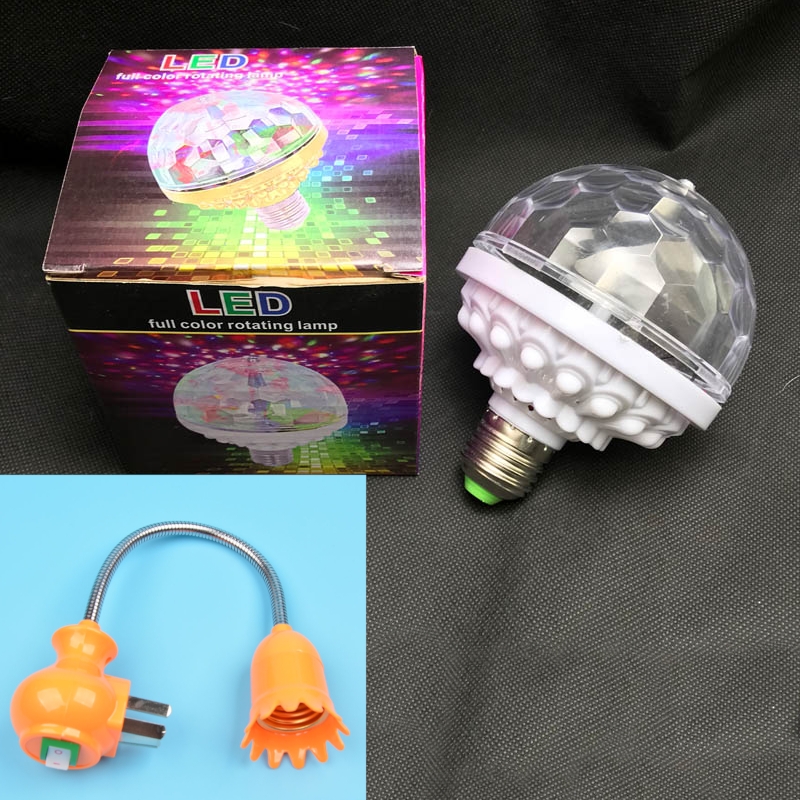the new colorful three-color small magic ball hi rotating toy ball light effect magic crystal artifact light bulb bundi mini