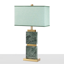 American simple luxury natural marble lamp designer living room bedroom bedside Post Modern Model Room table lamp