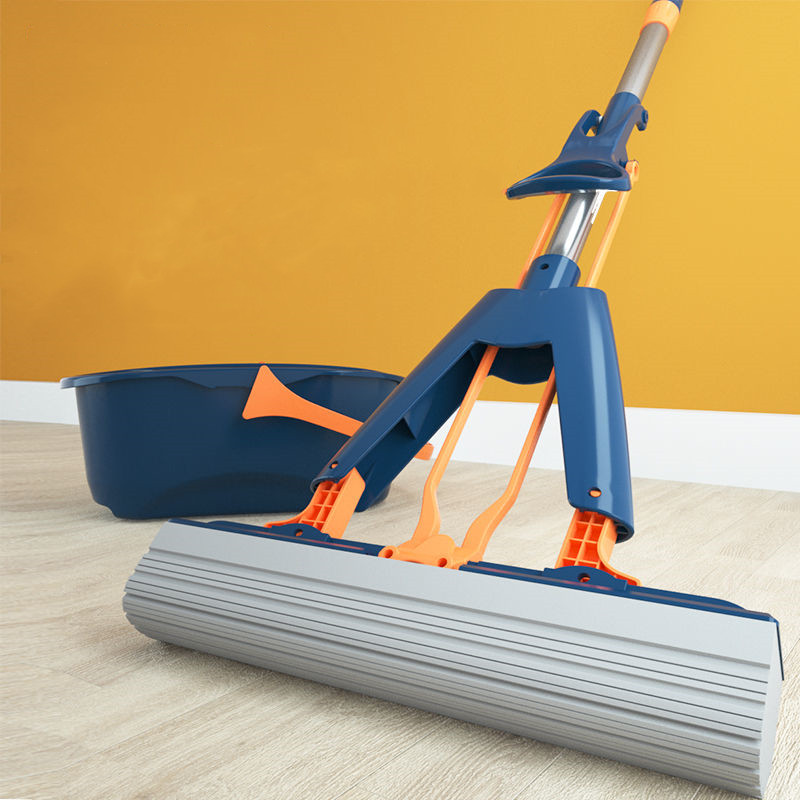 宝家洁海绵拖把免手洗懒人干湿两用