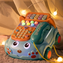 Childrens phone toys Baby music Mobile phone toys simulation Coco bite baby model Girl 1 year old Boy 2 years old