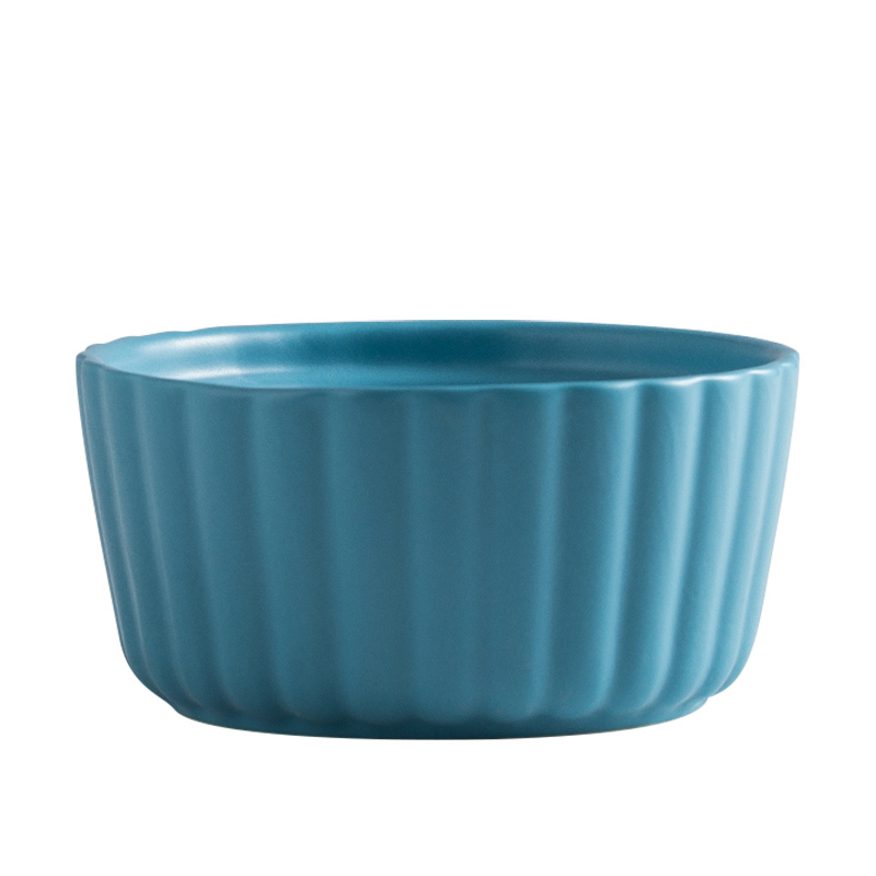 Circular creative baking cup pudding cups cake baking ceramic steamed egg bowl bowl of microwave oven baking utensils