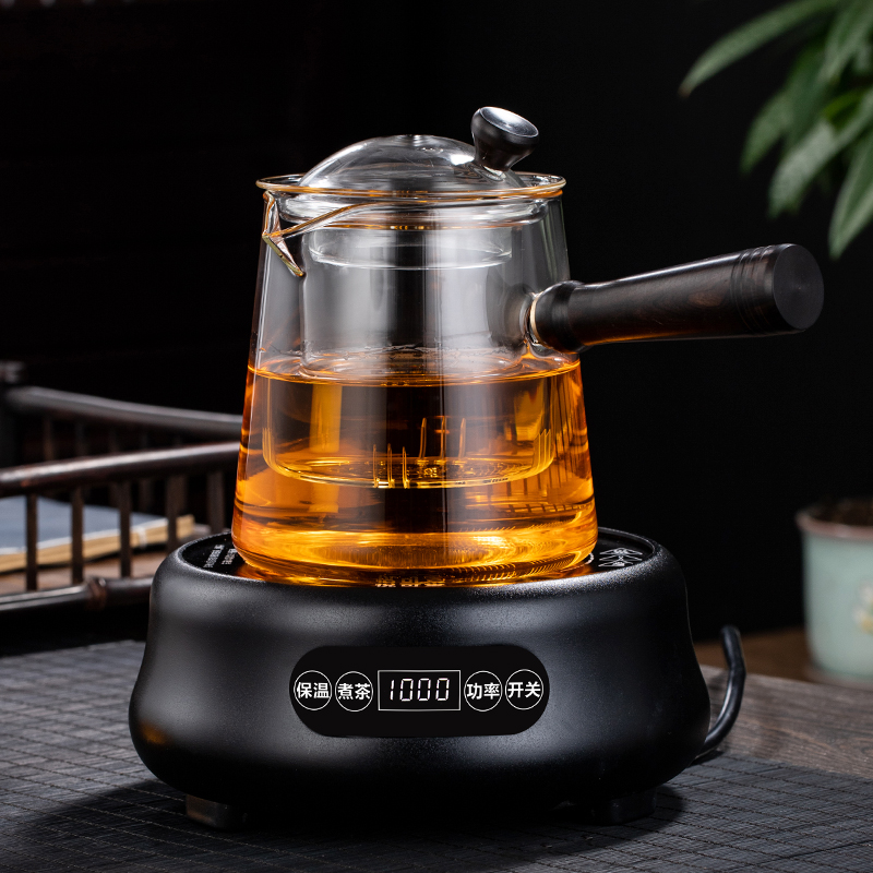 Steam cooking kettle side of high temperature resistant glass to burn white tea special electric TaoLu boiled tea, the teapot suit curing pot