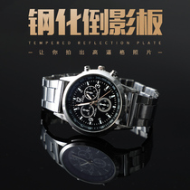 Tempered glass reflection board photography black white mirror jewelry shooting reflection board photo props square background reflector acrylic board photography reflection board props