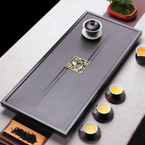 Rock art natural black gold stone tea tray Household drainage stone stone size number dry tea table tea sea tea tray