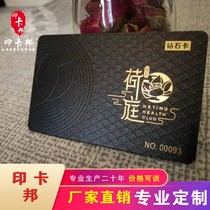High-end embossed card Global black card High-end supermarket VIP membership card custom production magnetic card hair PVC card magnetic stripe